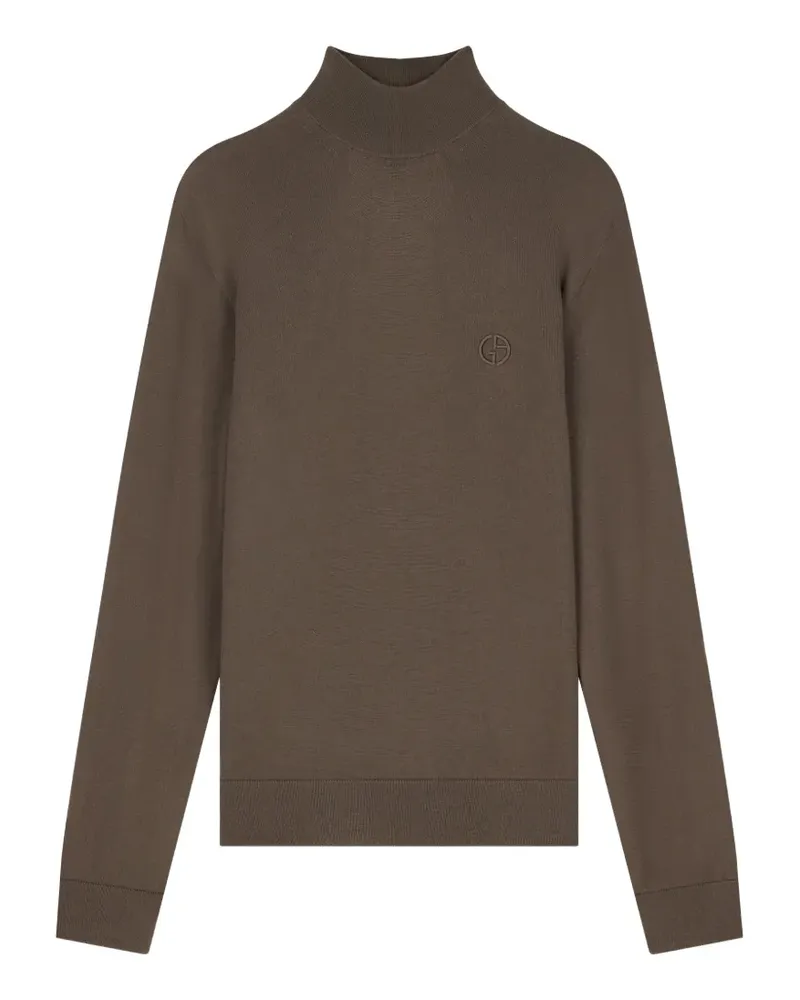 Giorgio Armani Pullover mit Logo-Stickerei - Braun Braun