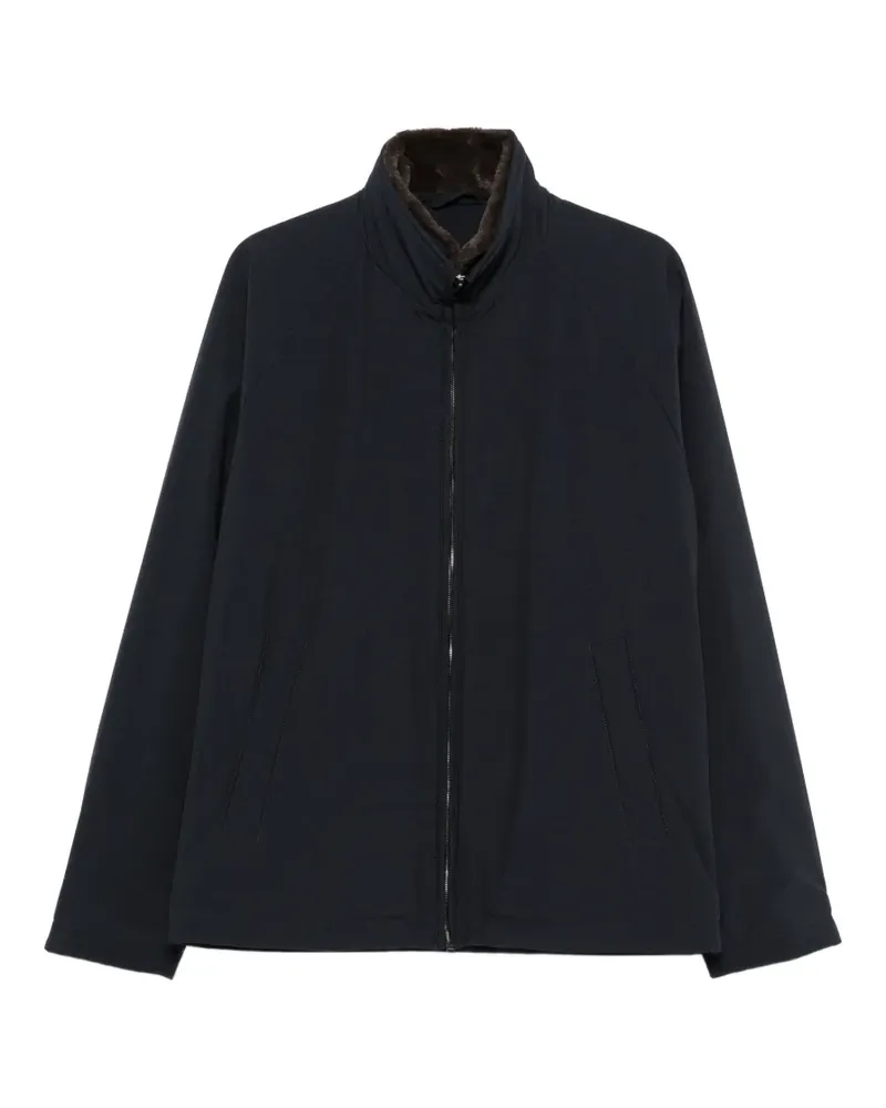 Herno Jacke mit Shearling-Kragen - Blau Blau