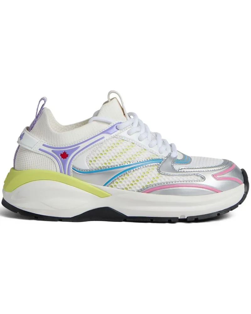 Dsquared2 Dash Sneakers mit Einsätzen - Weiß Weiß