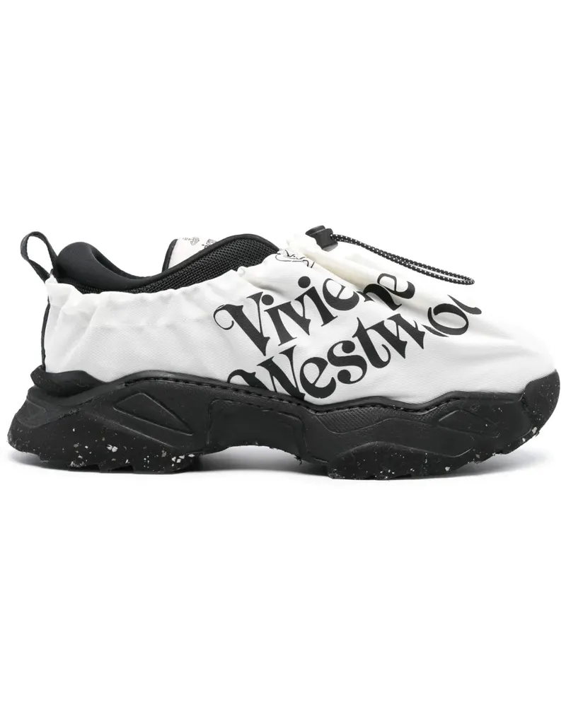 Vivienne Westwood Sneakers im Layering-Look mit Logo-Print - Schwarz Schwarz