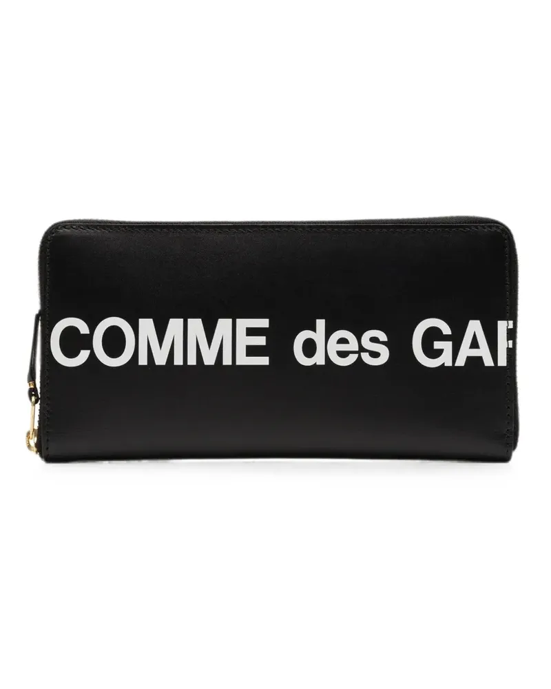 Comme des Garçons Huge Logo leather wallet - Schwarz Schwarz