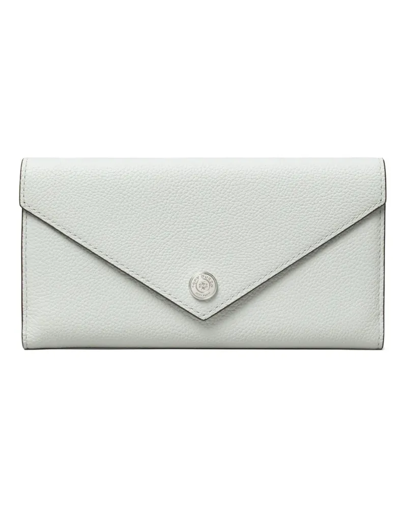 Tory Burch Portemonnaie in Kuvertform aus strukturiertem Leder - Grau Grau