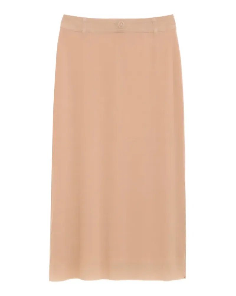 Maison Margiela Midirock mit Ziernähten - Nude Nude