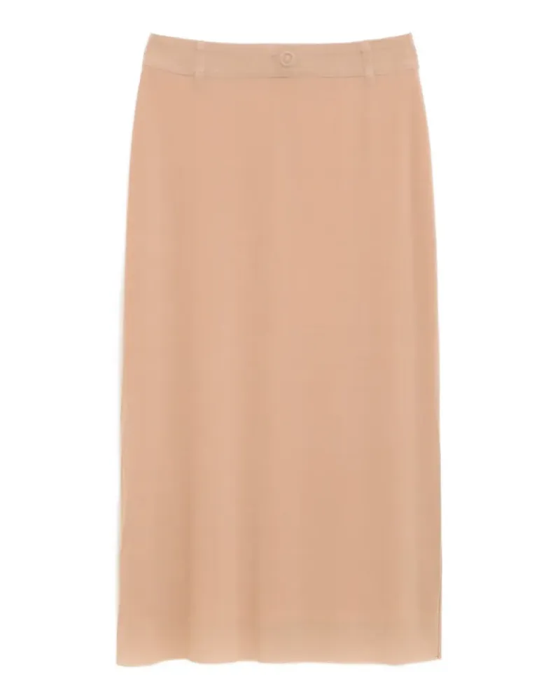 Maison Margiela Midirock mit Ziernähten - Nude Nude