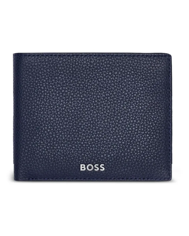 HUGO BOSS Portemonnaie-Stifteset mit Lederstruktur - Blau Blau