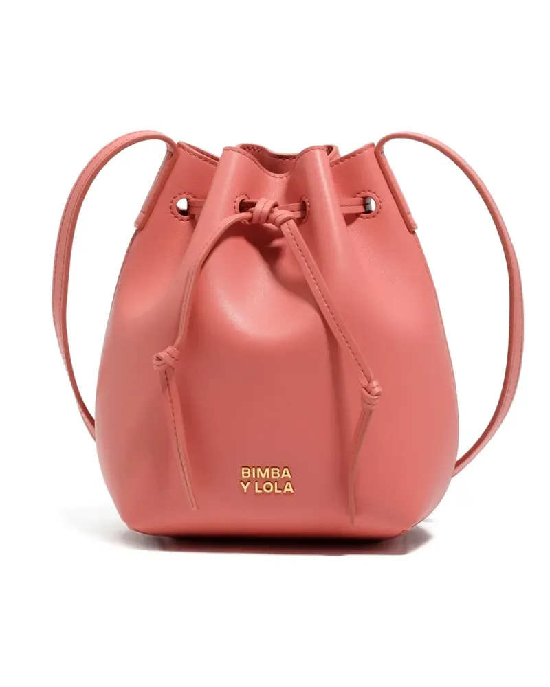 BIMBA Y LOLA logo-detail bucket bag - Rosa Rosa