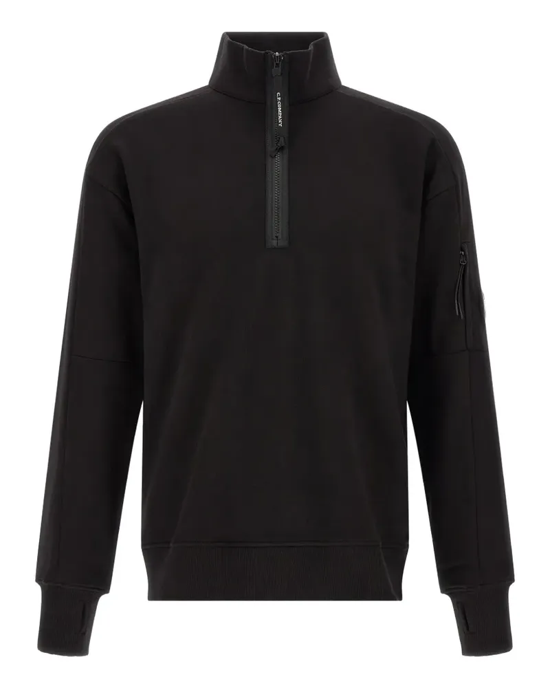 C.P. Company Lens-detail half-zip sweater - Schwarz Schwarz