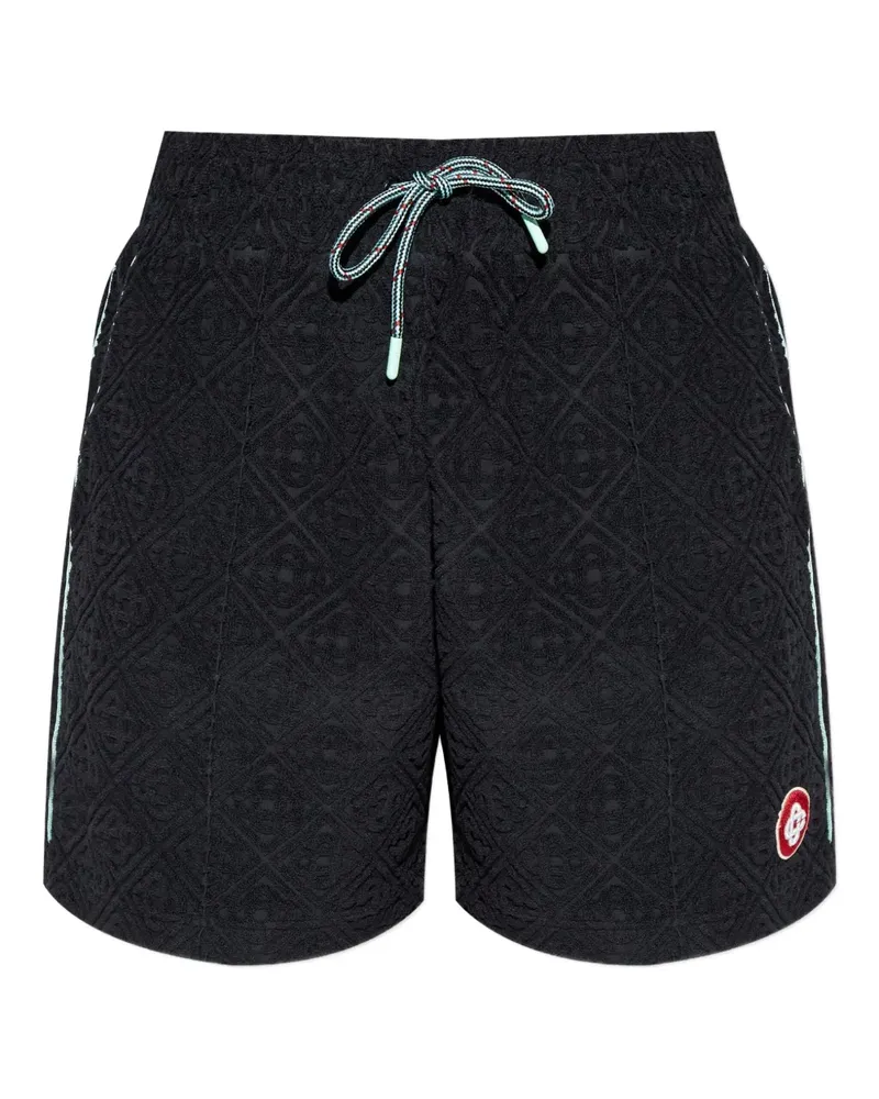 Casablanca Paris Badeshorts mit Kordelzug - Schwarz Schwarz