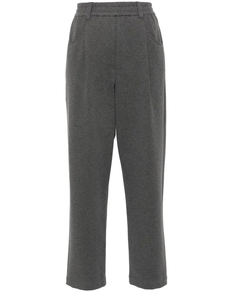 Brunello Cucinelli Cropped-Jogginghose - Grau Grau