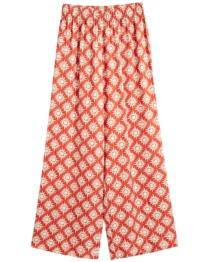 Chinti & Parker x Laura Whitmore Hose mit Print - Orange Orange