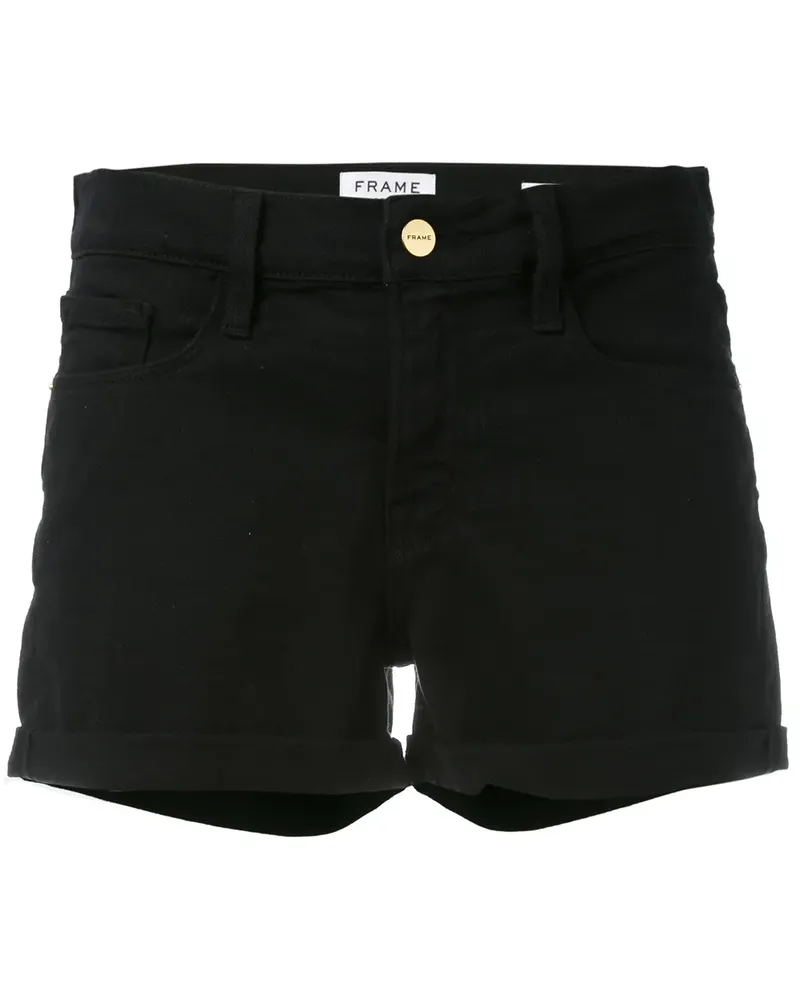 Frame Denim Jeansshorts im Distressed-Look - Schwarz Schwarz