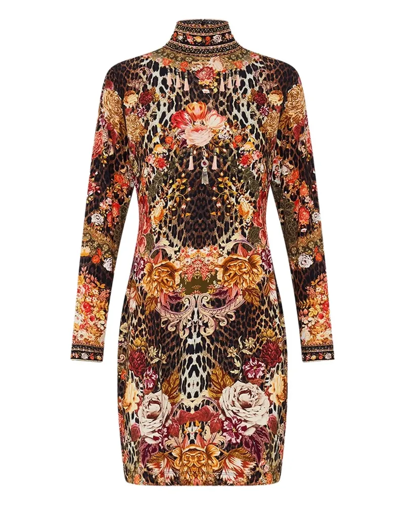 Camilla Langärmeliges Minikleid - Braun Braun