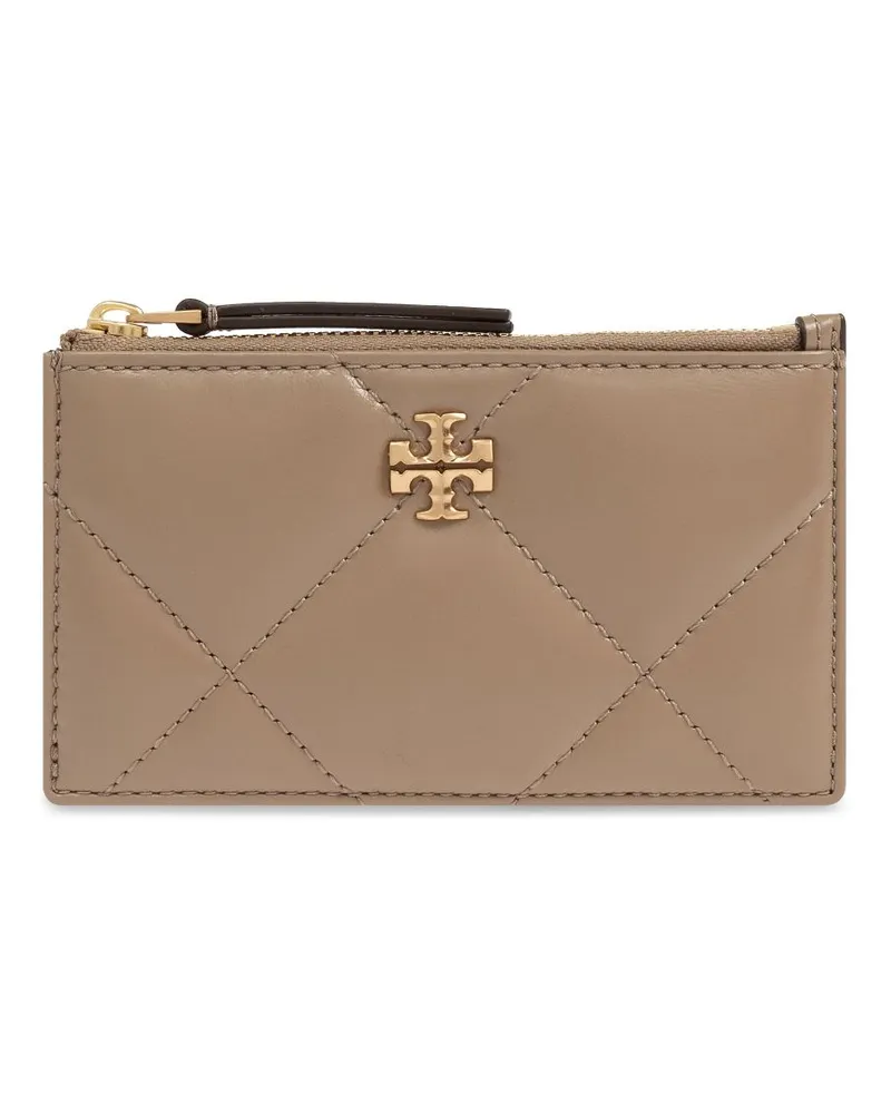 Tory Burch Kira Kartenetui mit Rautensteppung - Nude Nude