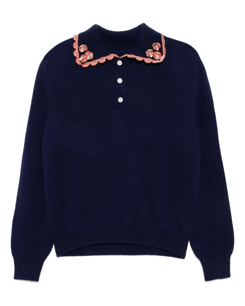 BODE Rookie Pullover mit Polokragen - Blau Blau
