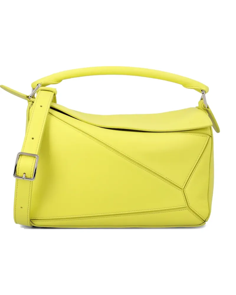 Loewe small Featherlight Puzzle tote bag - Gelb Gelb