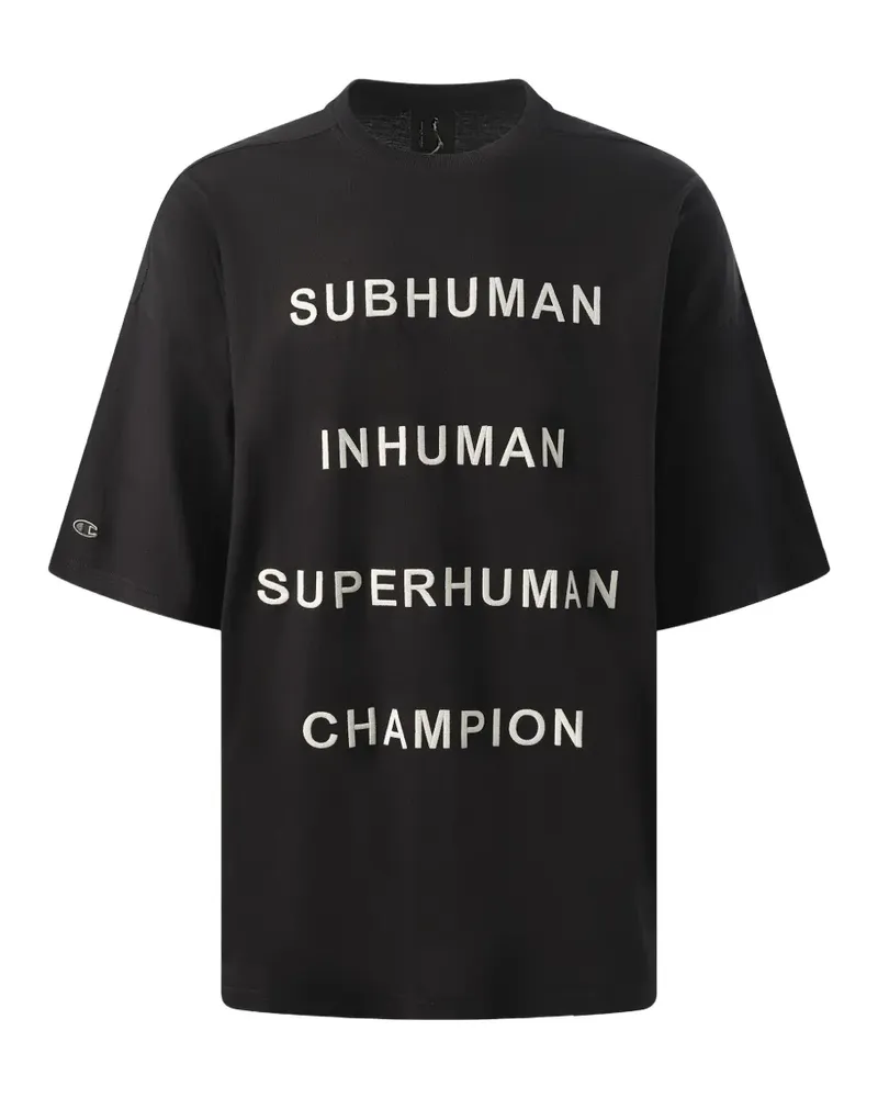 Rick Owens x Champion T-Shirt - Schwarz Schwarz