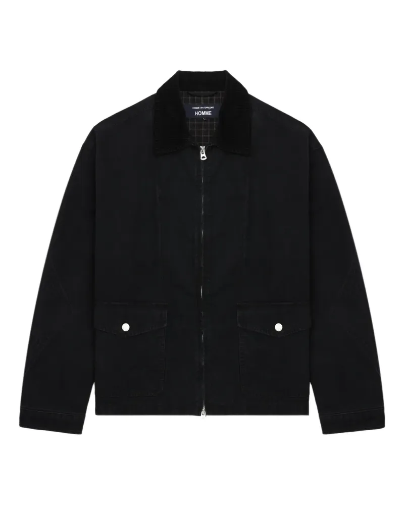 Comme des Garçons Jacke mit Cordkragen - Schwarz Schwarz