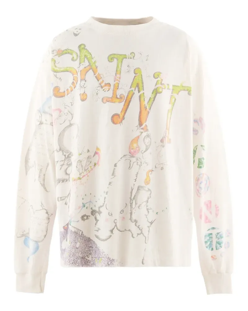 SAINT MXXXXXX x Coco Star Sims T-Shirt mit Print - Nude Nude