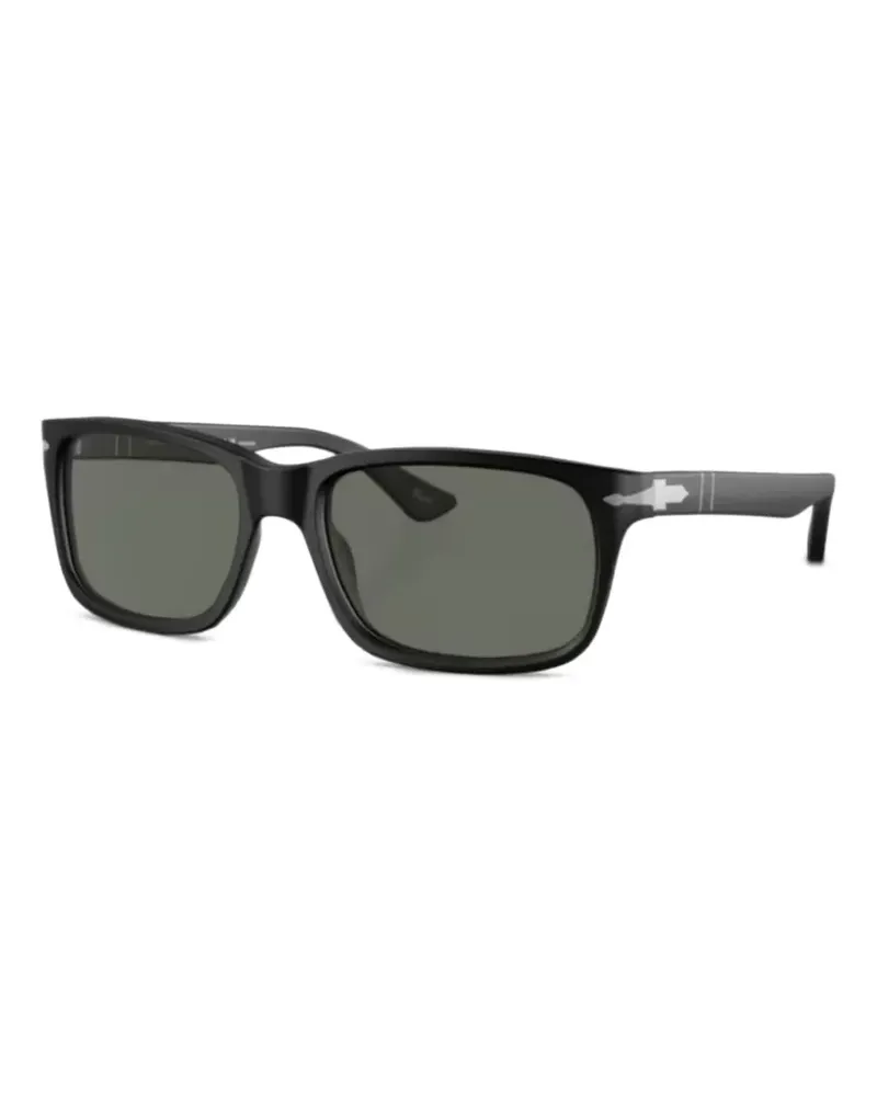 Persol Sonnenbrille mit rechteckigem Gestell - Schwarz Schwarz