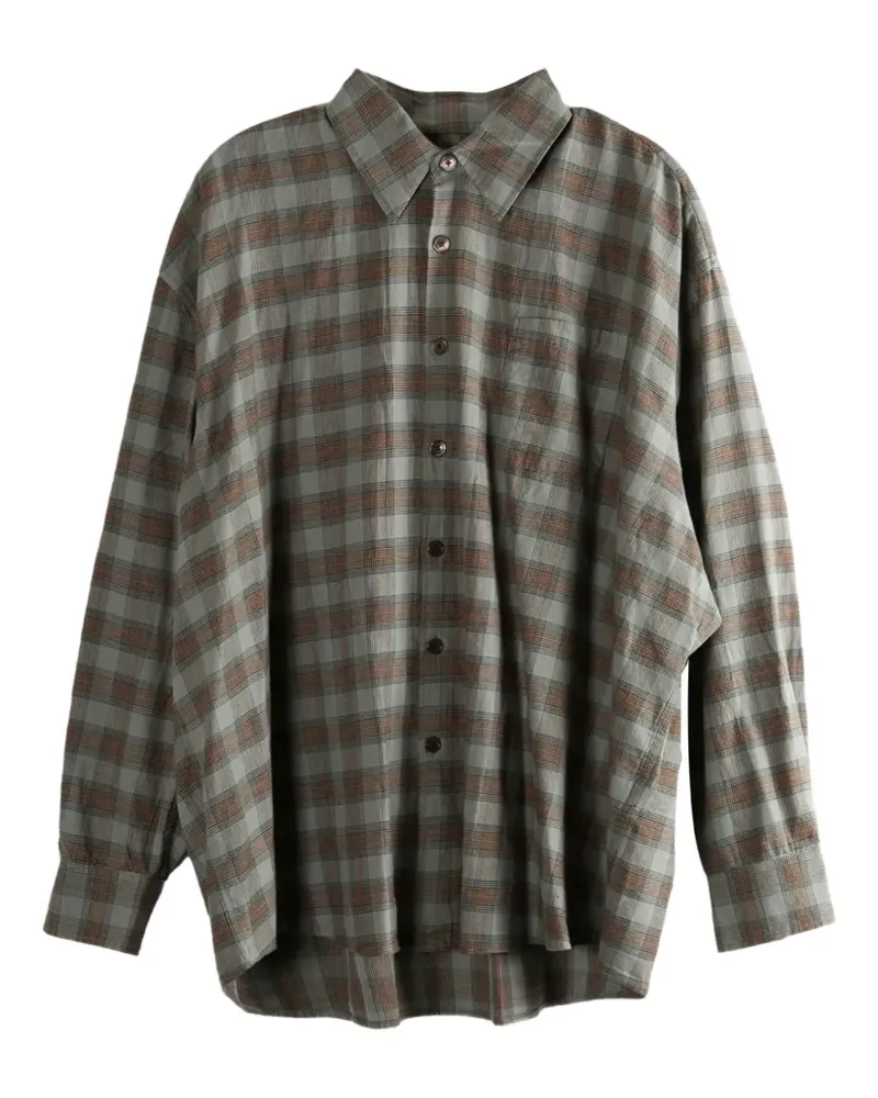 Our Legacy flannel check shirt - Grau Grau
