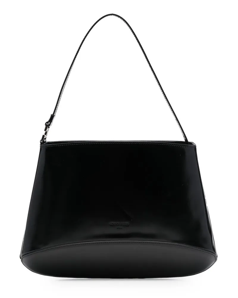 LOW CLASSIC Schultertasche mit Raffung - Schwarz Schwarz