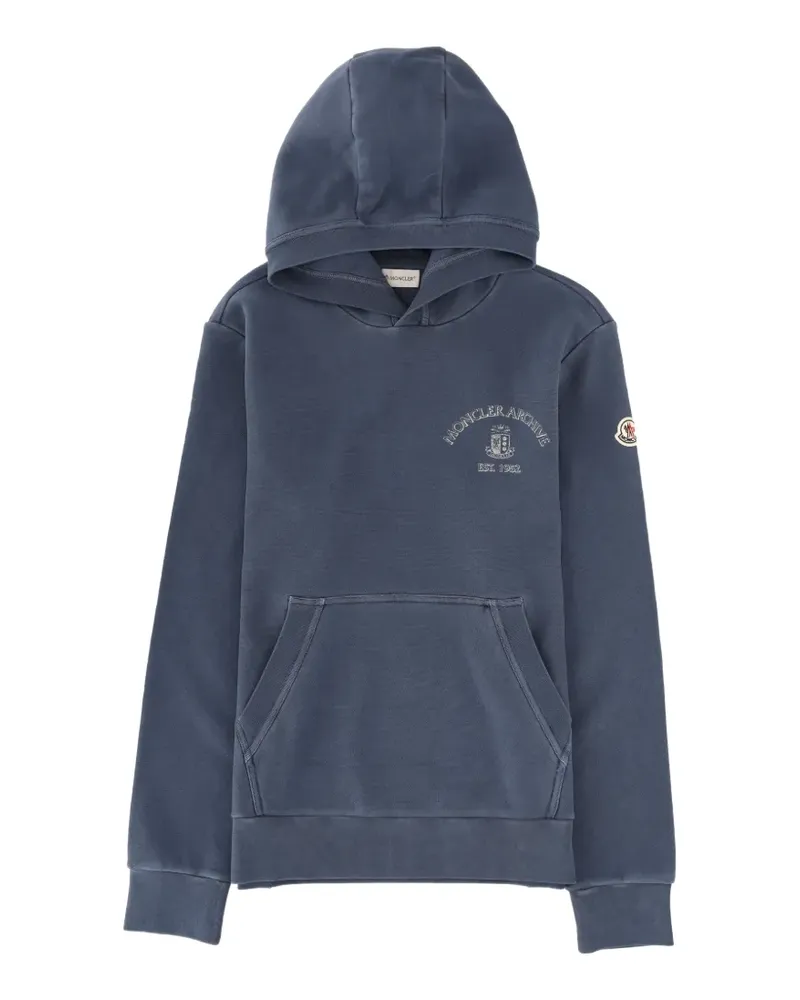 Moncler hooded pocket sweatshirt - Blau Blau