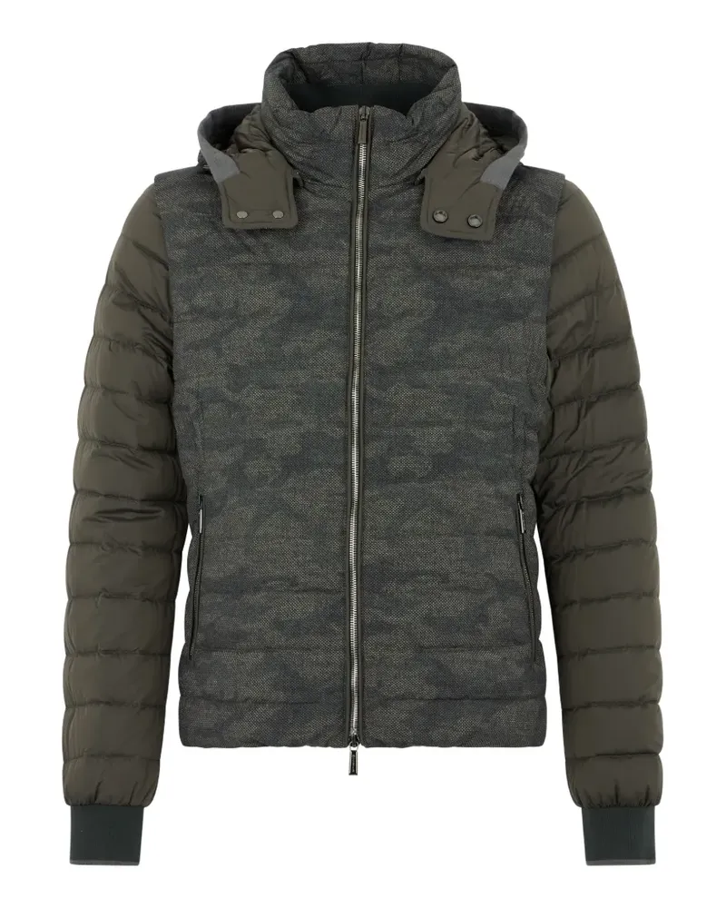 MOORER padded hooded jacket - Grün Grün