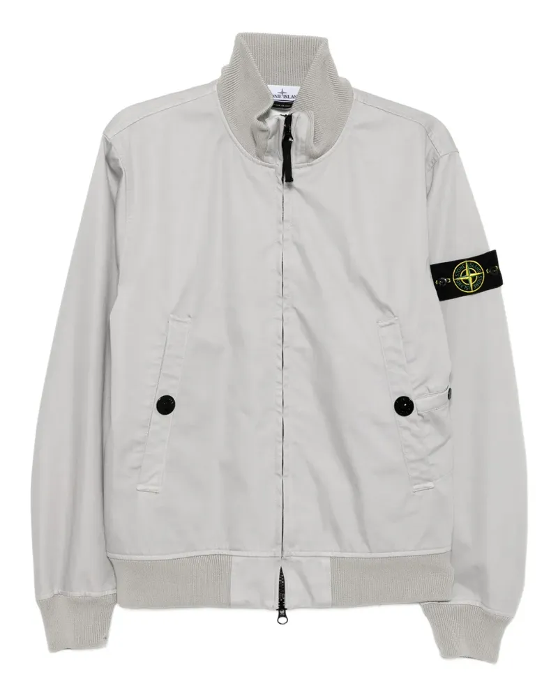 Stone Island logo-patch bomber jacket - Grau Grau