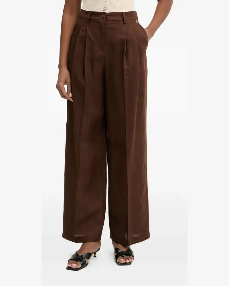 Twin-Set pleated wide-leg trousers - Braun Braun
