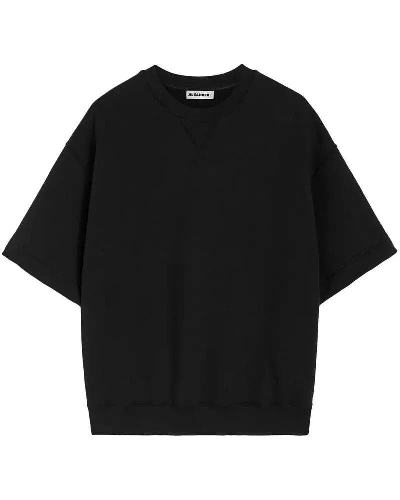 Jil Sander T-Shirt mit rundem Ausschnitt - Schwarz Schwarz