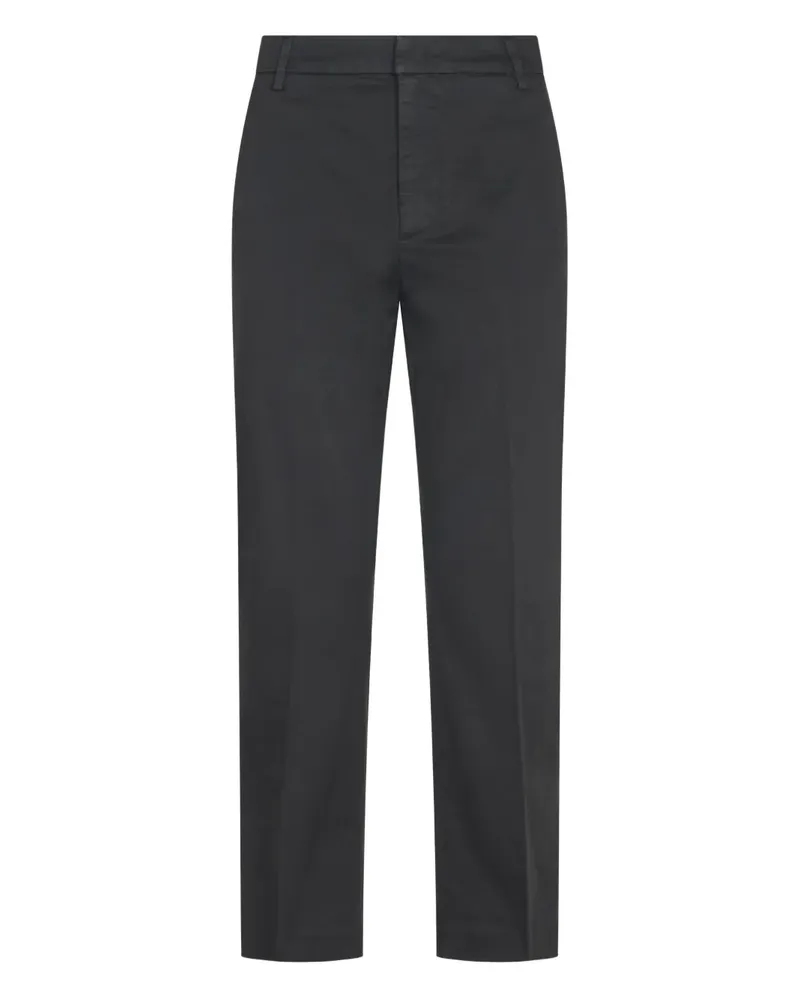 Dondup Hose mit geradem Bein - Schwarz Schwarz