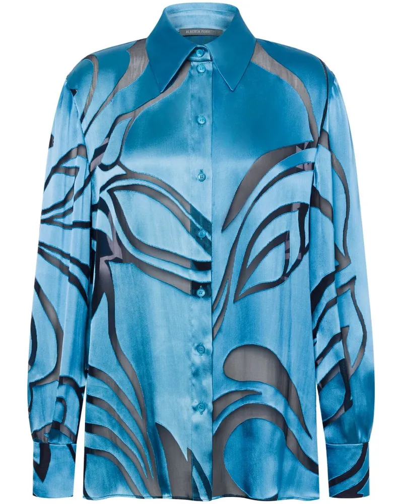 Alberta Ferretti Klassisches Hemd - Blau Blau