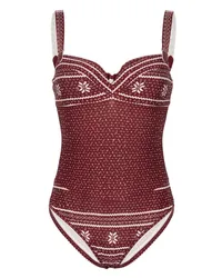 Marlies Dekkers Polaris Body mit tiefem Ausschnitt Rot