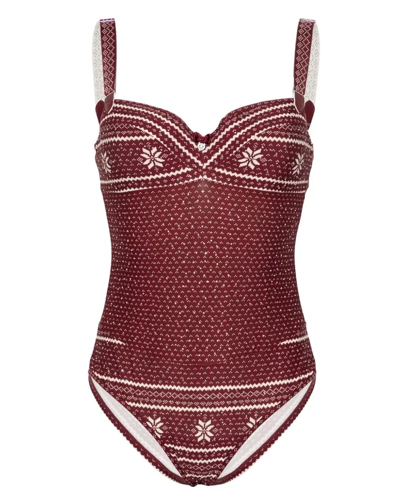 Marlies Dekkers Polaris Body mit tiefem Ausschnitt - Rot Rot