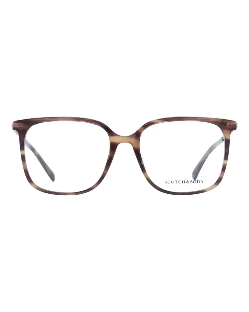 Scotch&Soda Eckige Brille in Schildpattoptik - Braun Braun