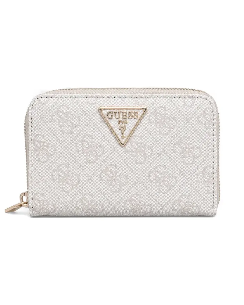 Guess Laurel logo-print zip-around wallet - Weiß Weiß