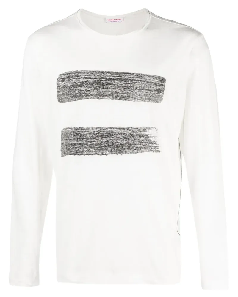 Orlebar Brown T-Shirt aus Leinen - Weiß Weiß