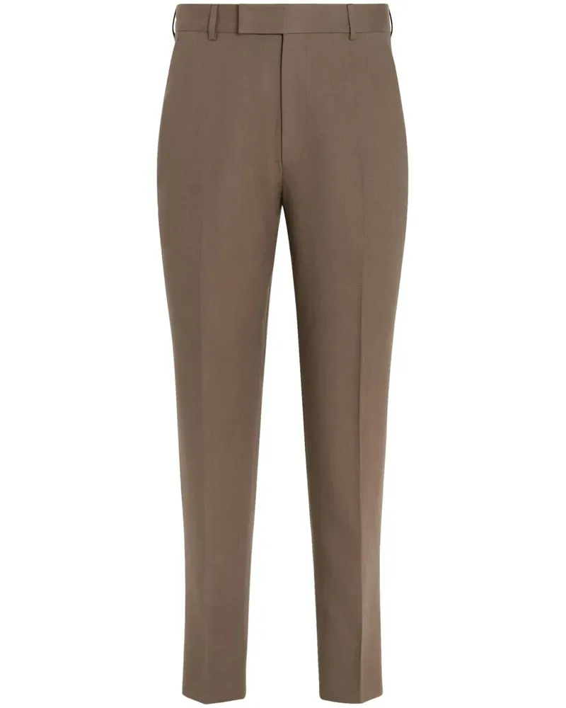 Ermenegildo Zegna Oasi Lino Hose - Braun Braun