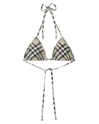 Burberry Kariertes Triangel-Bikinioberteil Nude