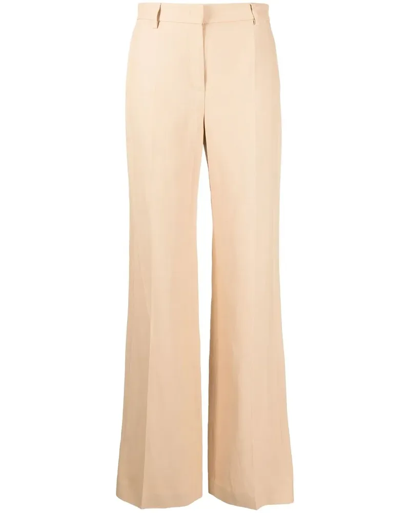 Alberta Ferretti High-Waist-Hose mit geradem Bein - Nude Nude