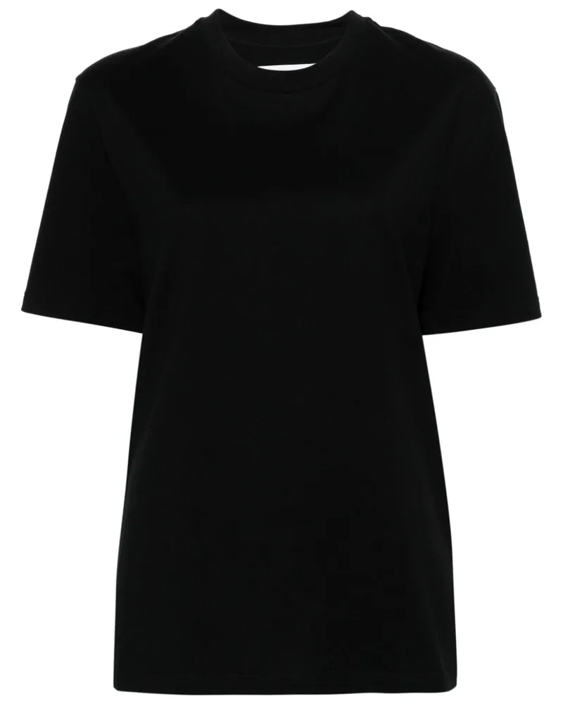 Jil Sander T-Shirt mit Logo-Print - Schwarz Schwarz