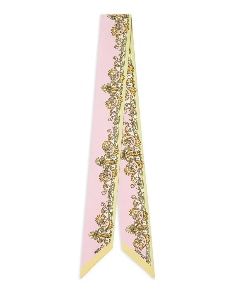Versace Schal mit Barocco-Print - Rosa Rosa