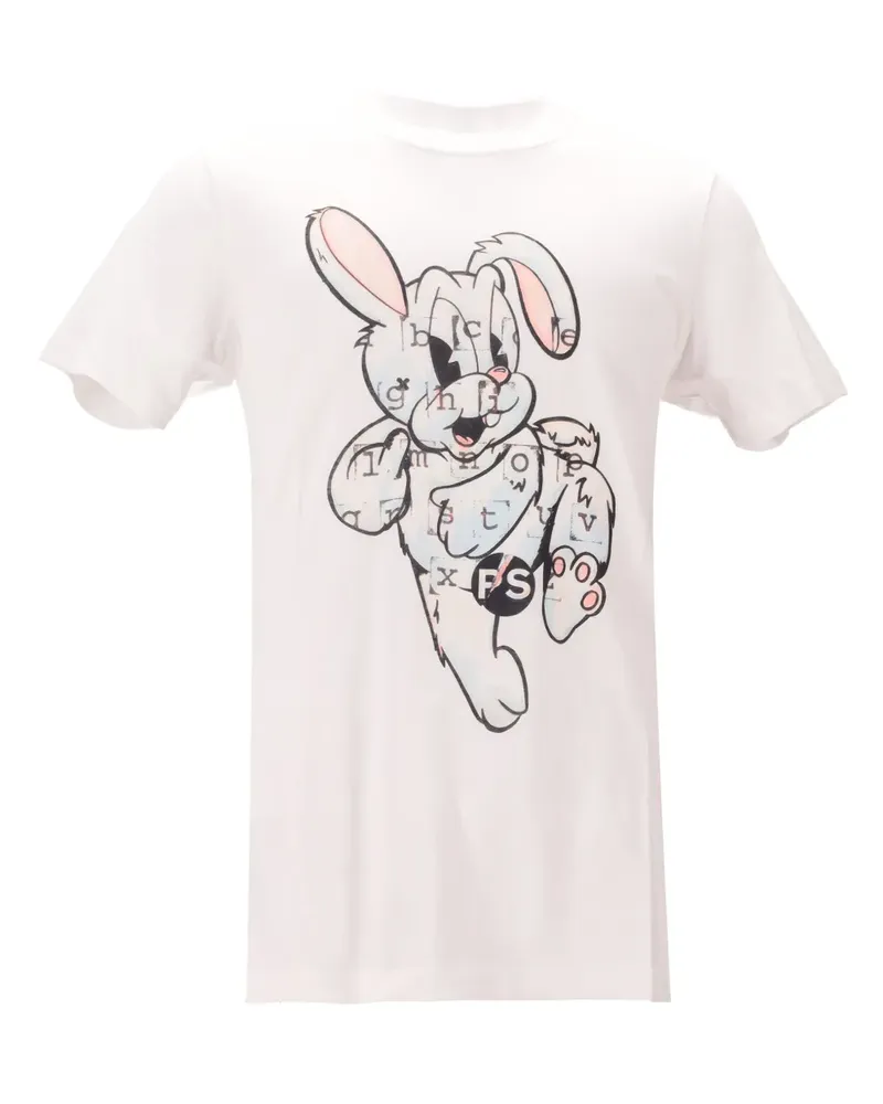 Paul Smith Kurzärmeliges Bunny Face T-Shirt - Weiß Weiß