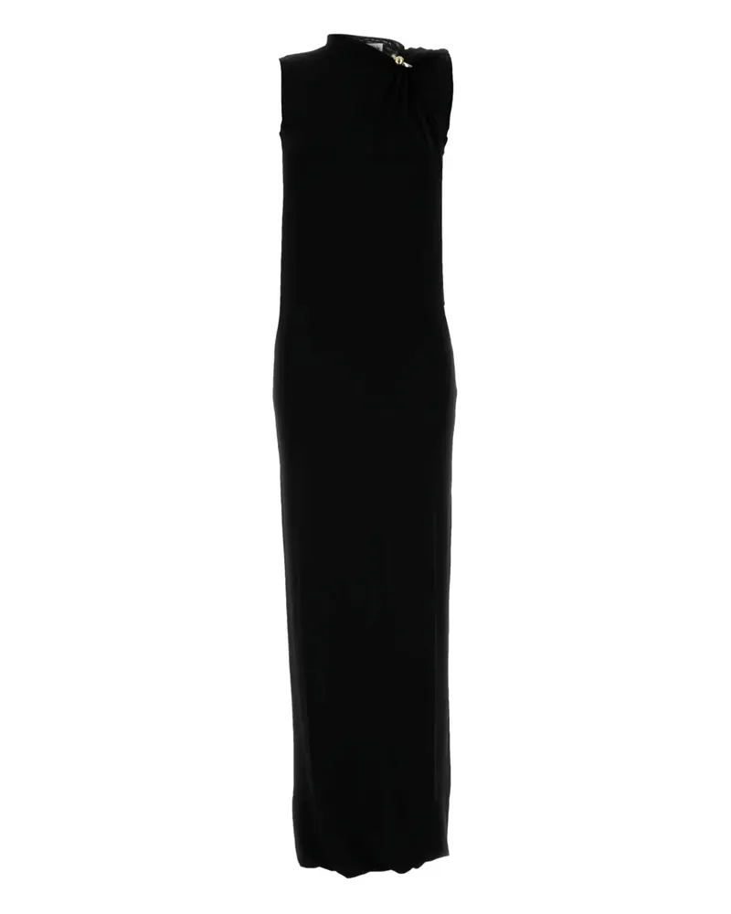 Jean Paul Gaultier Maxikleid mit verdrehtem Ausschnitt - Schwarz Schwarz
