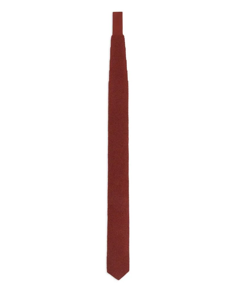 Ermenegildo Zegna knitted-texture tie - Rot Rot
