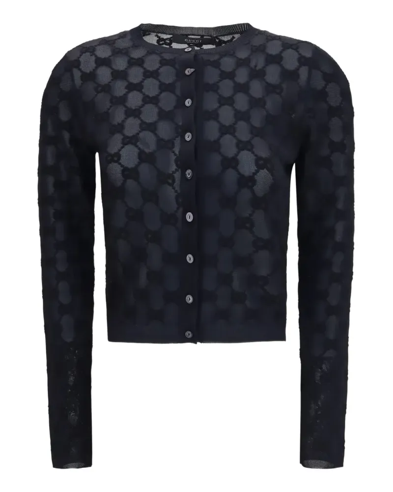 Gucci Cardigan mit Monogrammmuster - Blau Blau