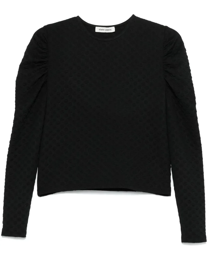 Henrik Vibskov Sun Reflection Bluse - Schwarz Schwarz
