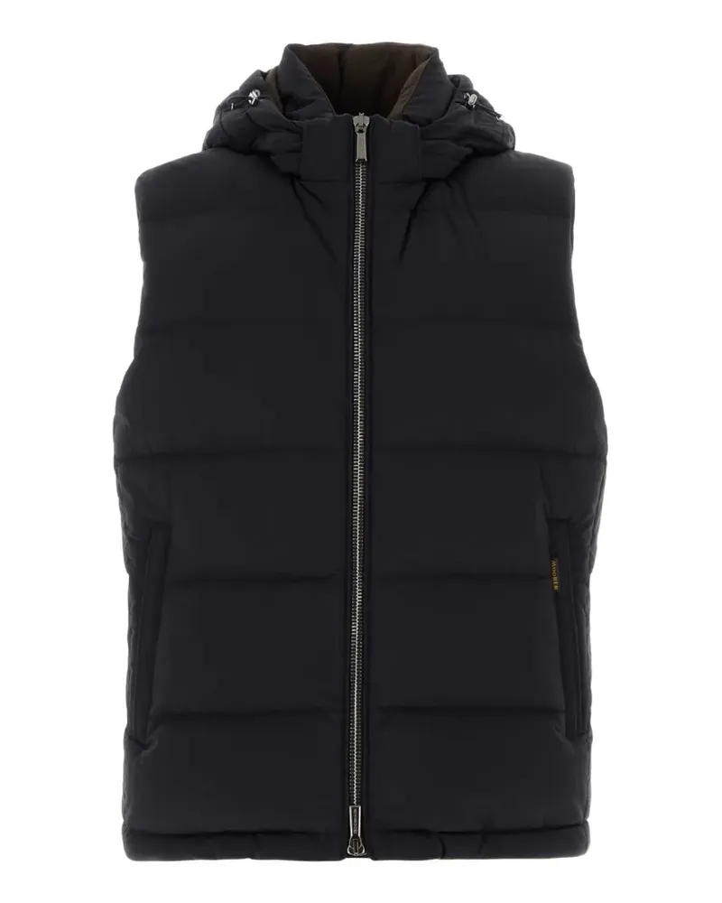 MOORER Gesteppte Rick Kapuzenjacke - Blau Blau