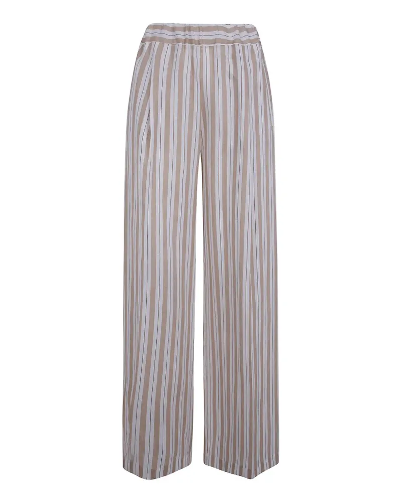 Semicouture striped pleated trousers - Nude Nude