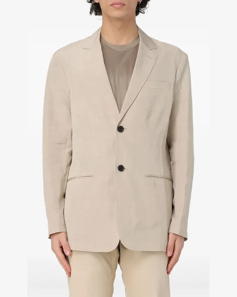 Emporio Armani Sakko mit Slub-Textur - Nude Nude